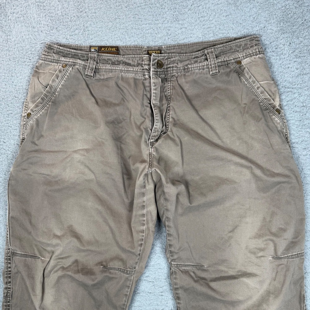 Kuhl Crag Series Mens 36x30 Brown Hiking Outdoor Pants Articulated Knee Cotton - Picture 3 of 13